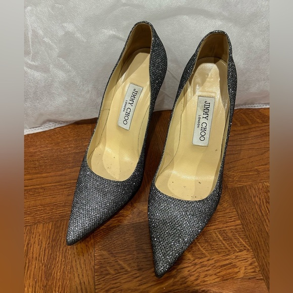 Jimmy Choo silver glitter stiletto - preowned - Picture 3 of 14